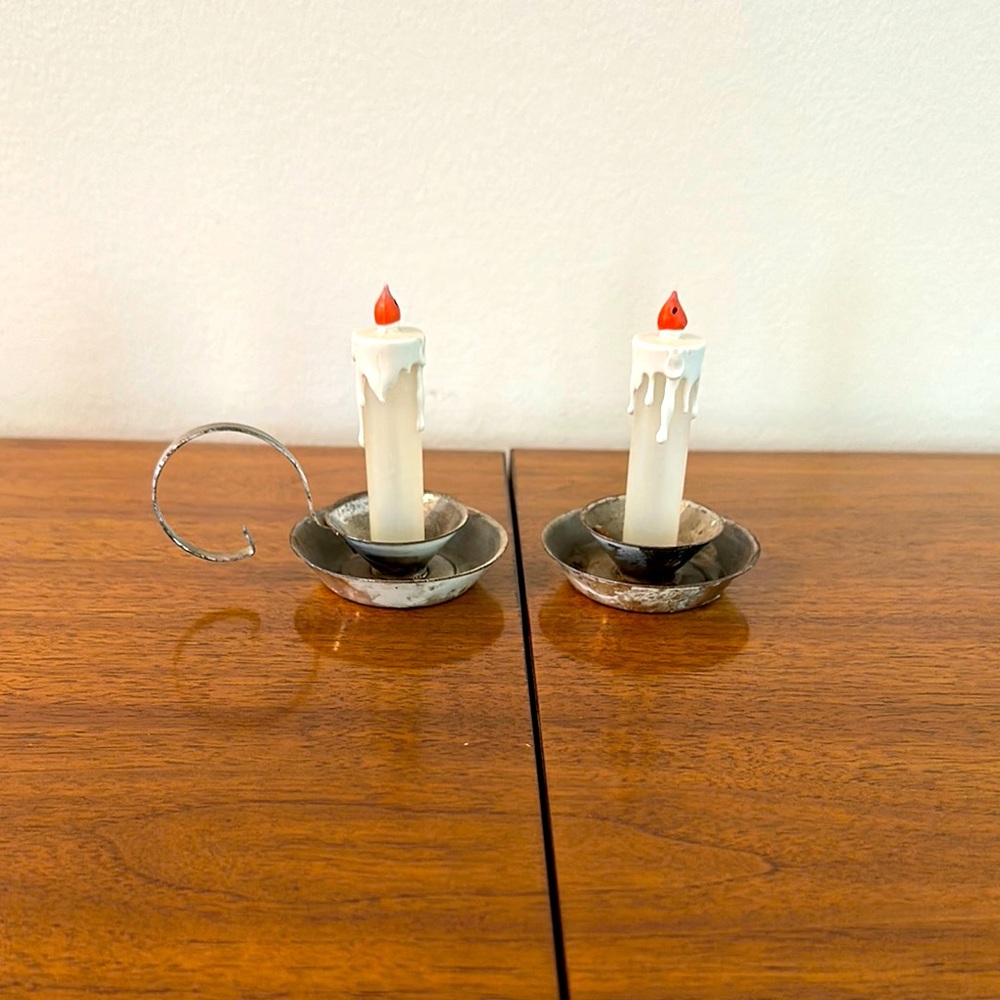 Vintage Candle Salt & Pepper Shakers